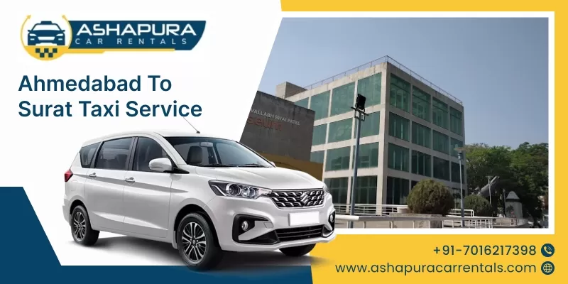 Ahmedabad to Surat Taxi Service