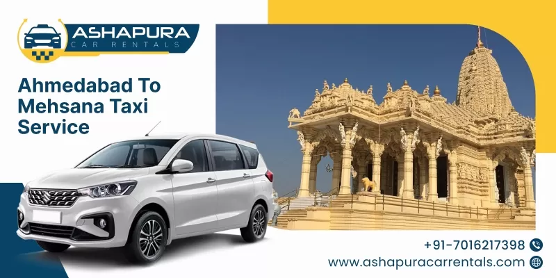 Ahmedabad to Mehasana Taxi Service